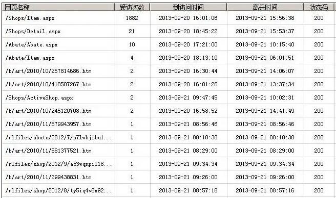 網站日志分析